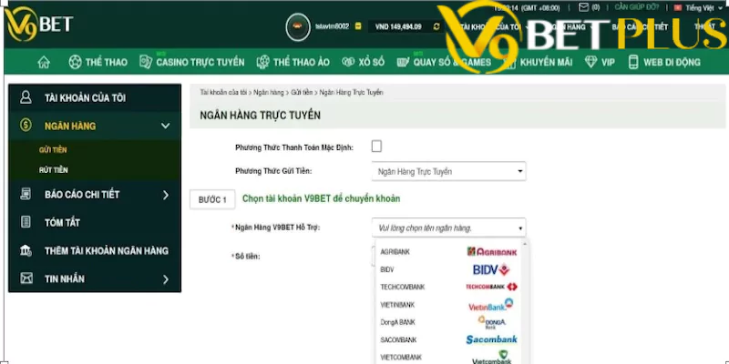 Một số lưu ý khi nạp tiền vào tài khoản của V9bet