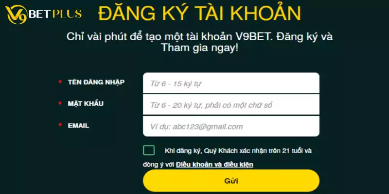 Người chơi được tạo bao nhiêu tài khoản tại domain .net của V9bet?