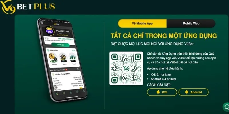 Hãy tải app V9bet để chơi TCG trên điện thoại di động