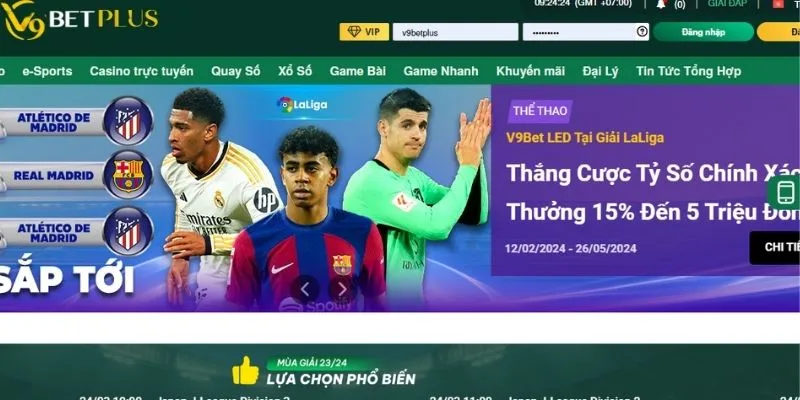 V9Bet LED tại La Liga: Thưởng Cược Tỷ Số Chính Xác