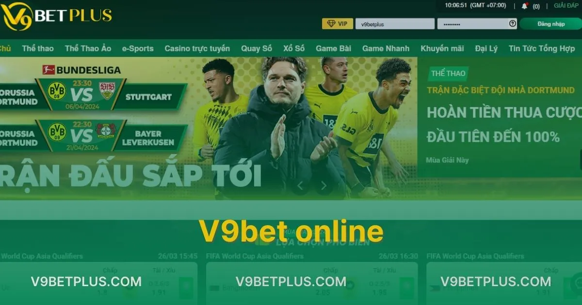 V9bet Online - Domain Truy Cập Nhà Cái Cá Cược V9bet